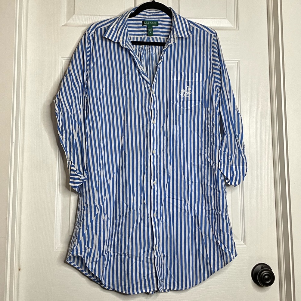 Ralph Lauren Striped Night Shirt / Dress - Size M